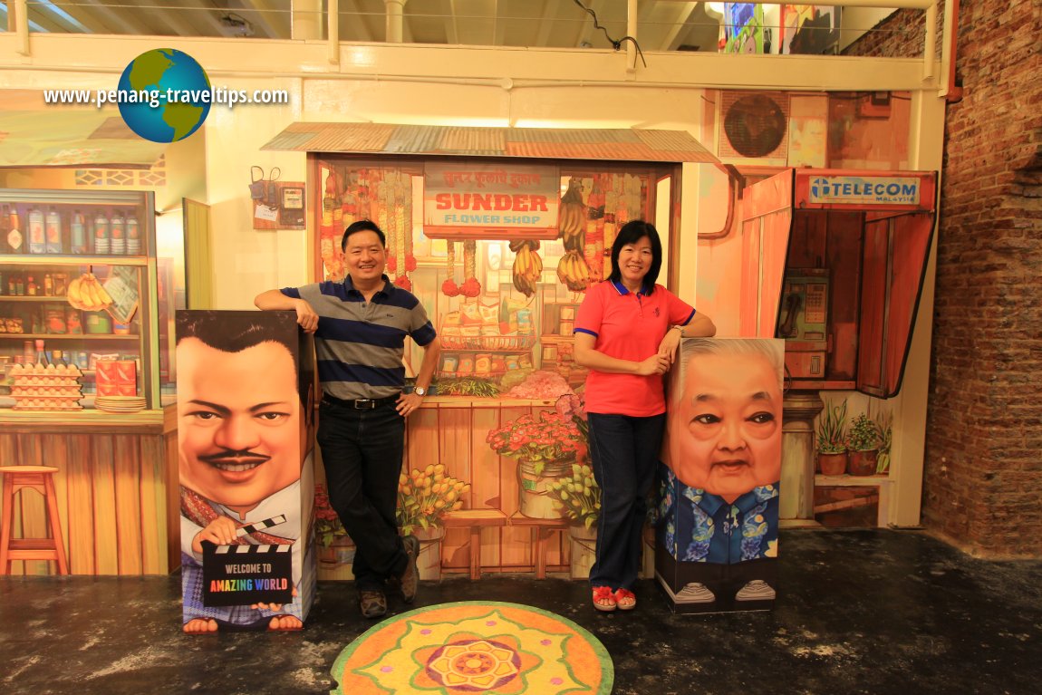 Three-dimensional street art at Penang Amazing World Studios