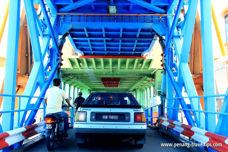 Boarding the Penang Ferry