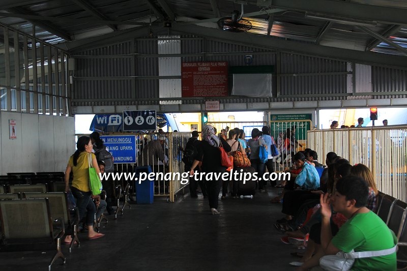 Passengers waiting to board the Penang Ferry