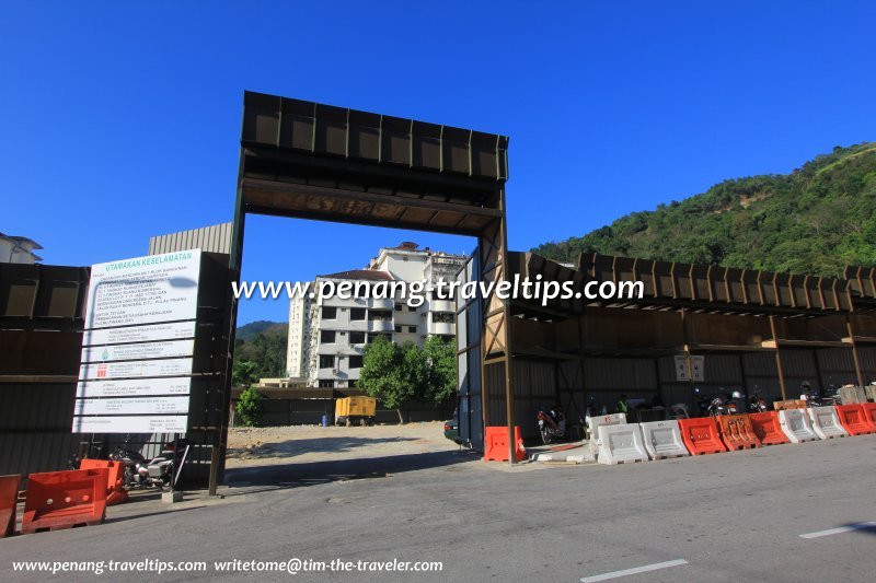 Penang Hill Municipal Car Park being reconstructed