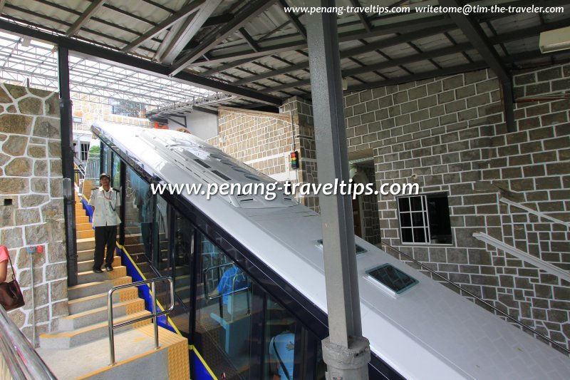 The new Penang Hill Funicular Train