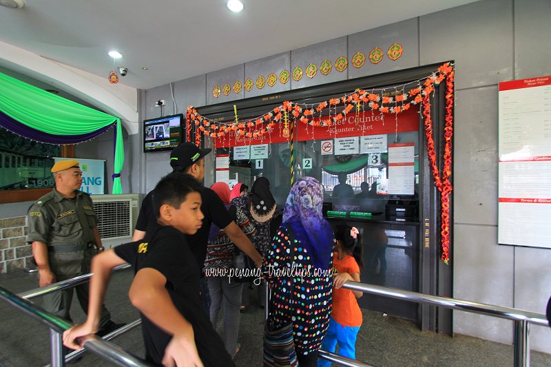 Penang Hill Railway ticket counter