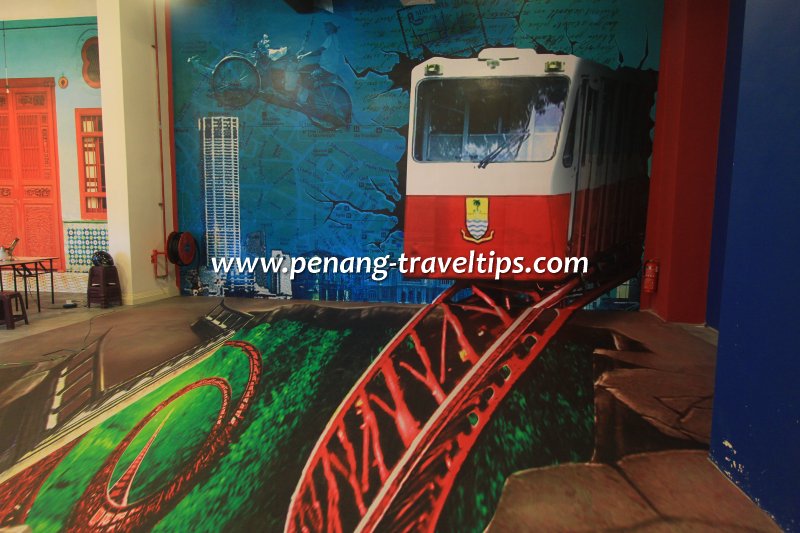 Penang Hill Roller Coaster Railway 3D Mural