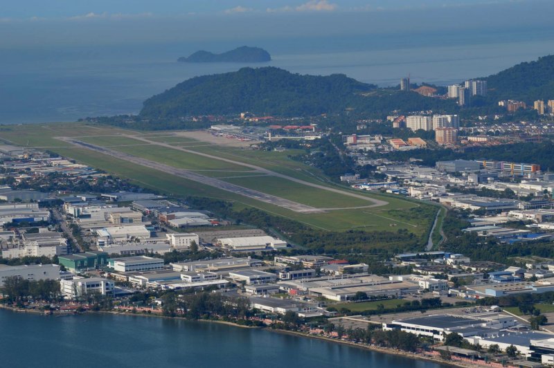 Aerial view of Penang International Airport