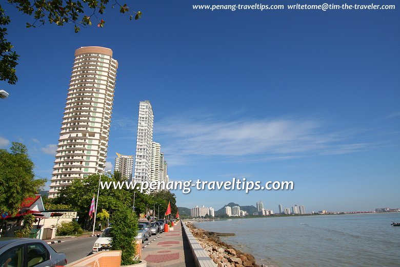 The northern coast of Penang Island, from Gurney Drive to Batu Ferringhi, is lined with high-rise condominiums