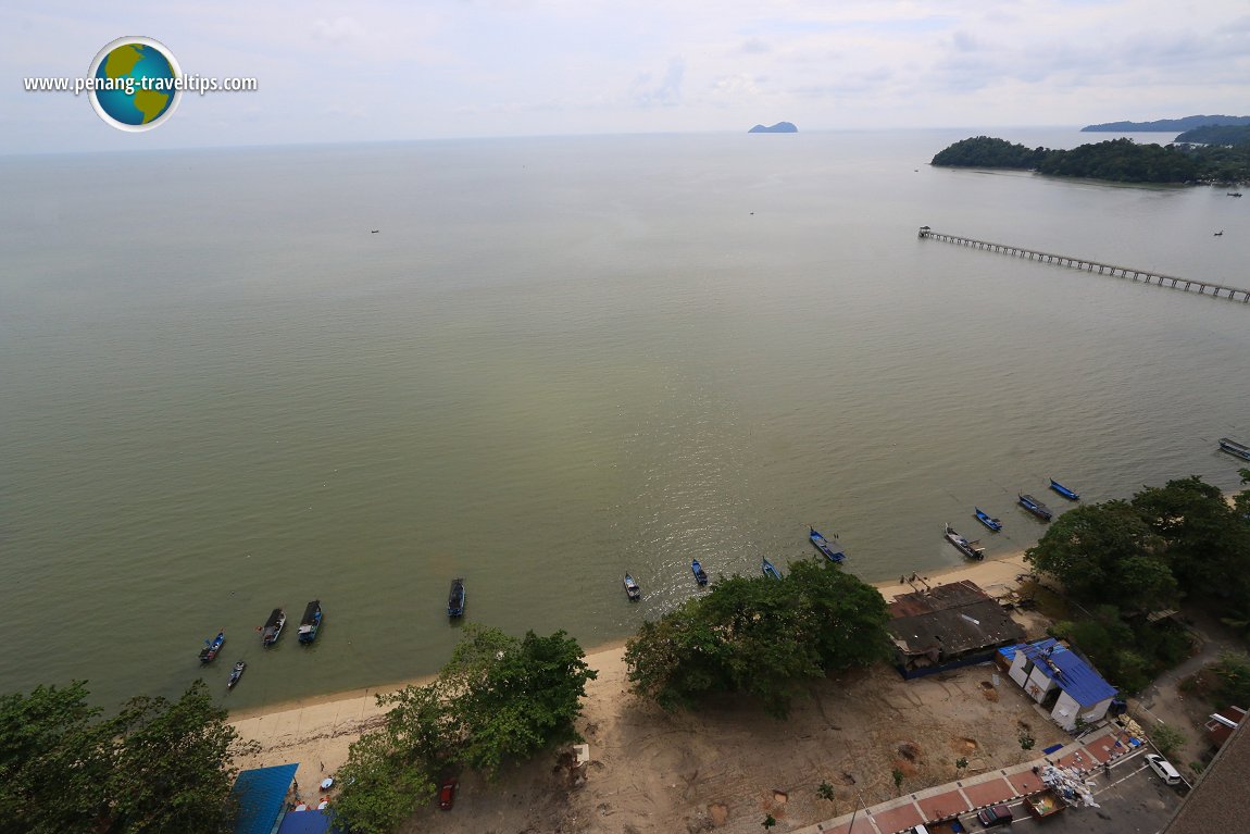 See off Teluk Kumbar, where Island B will materialize