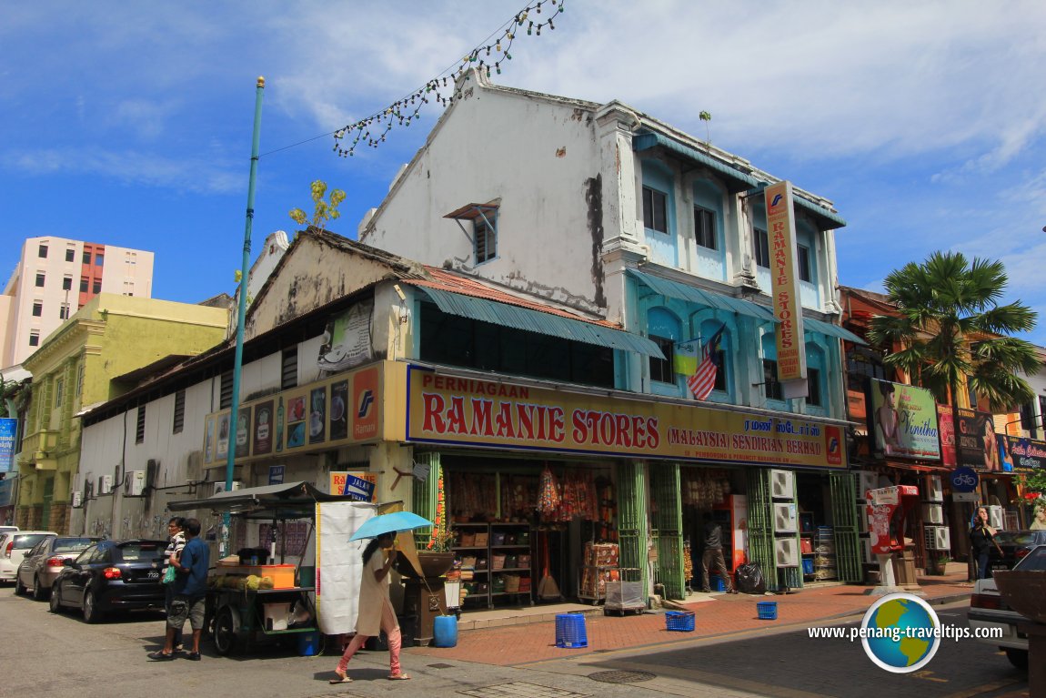 Indian businesses operating on Penang Street