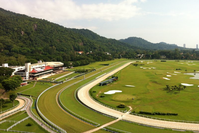 The Penang Turf Club, as seen from Scotland Villas