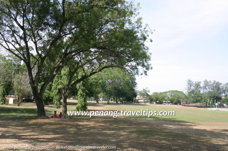 People picnicking at the Penang Turf Club