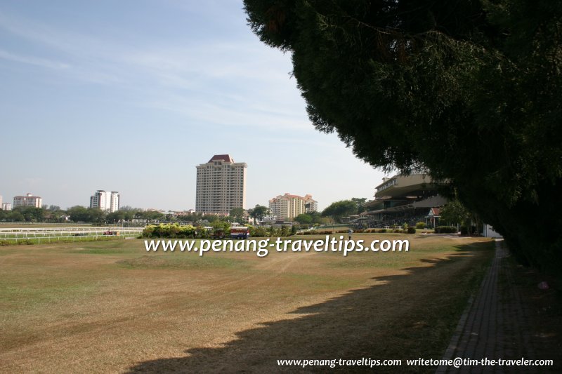 The view at the Penang Turf Club