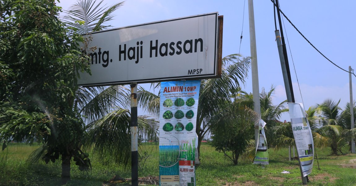 Permatang Haji Hassan signboard