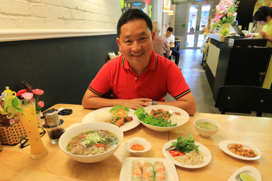 Timothy Tye at Phở Việt Cafe