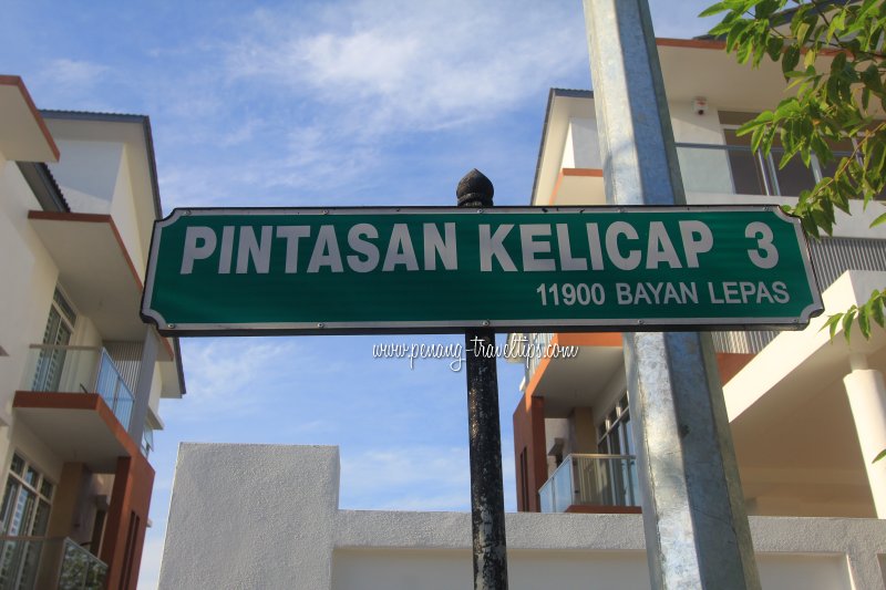 Pintasan Kelicap 3 road sign