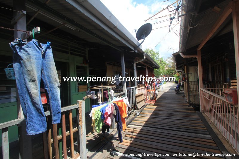 A plankway at the Cheoh Thau Kong Jetties