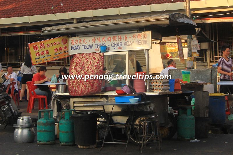 The Pulau Tikus Market duck meat koay teow thng stall