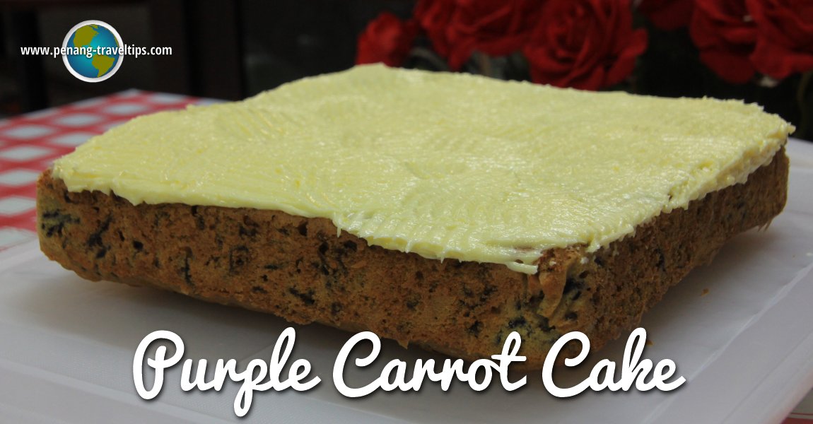 Our homemade Purple Carrot Cake