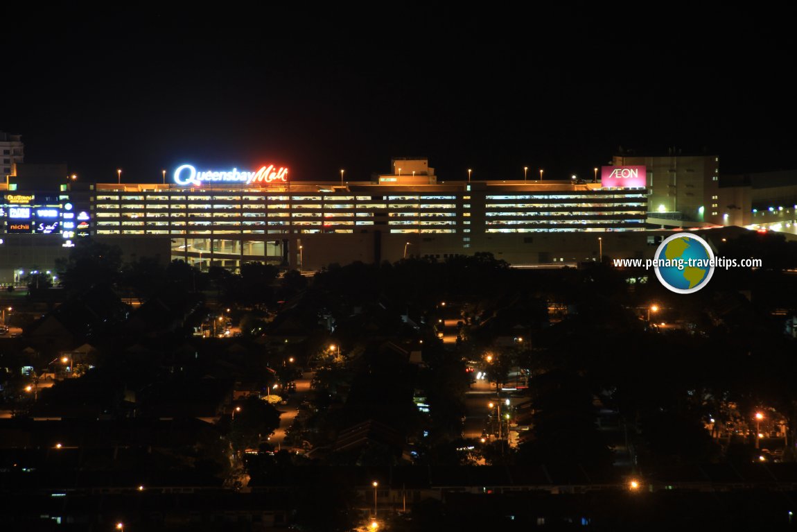 Queensbay Mall at night