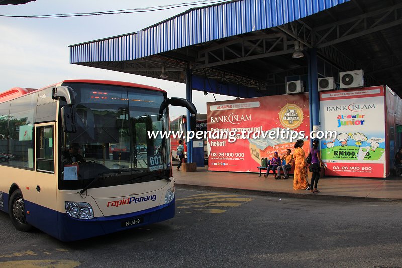 A Rapid Penang bus at Penang Sentral