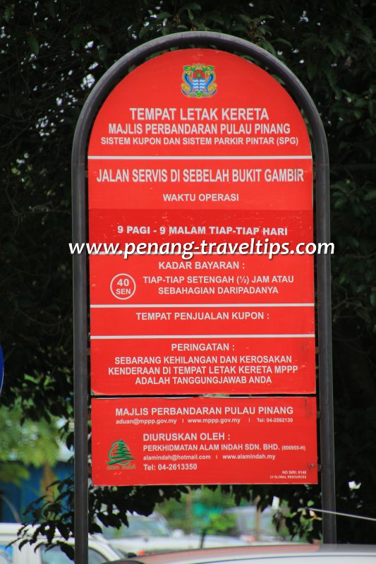 Red Parking Notice Board