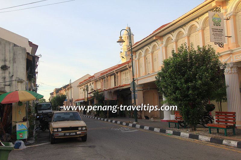 Restored shophouses along Acheen Street