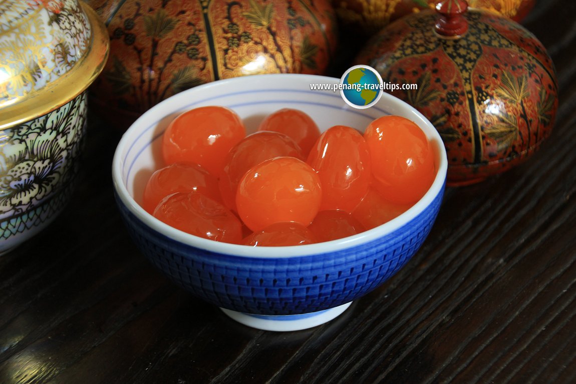 Salted duck egg yolks