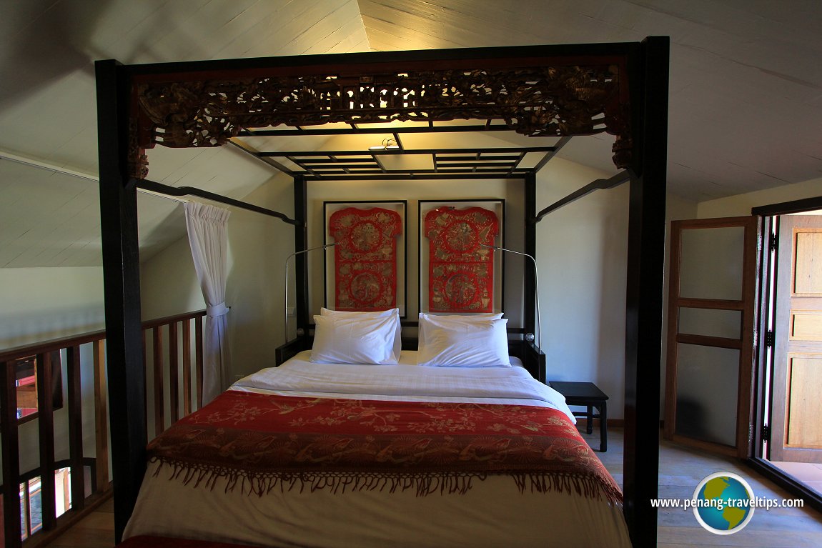 A four poster bed at Seven Terraces