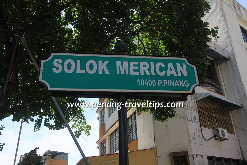 Solok Merican road sign