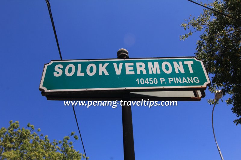 Solok Vermont road sign