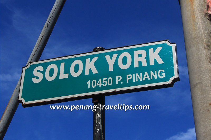 Solok York road sign