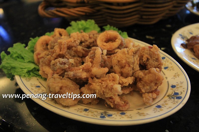 Squid fritters, Restoran Pen Mutiara