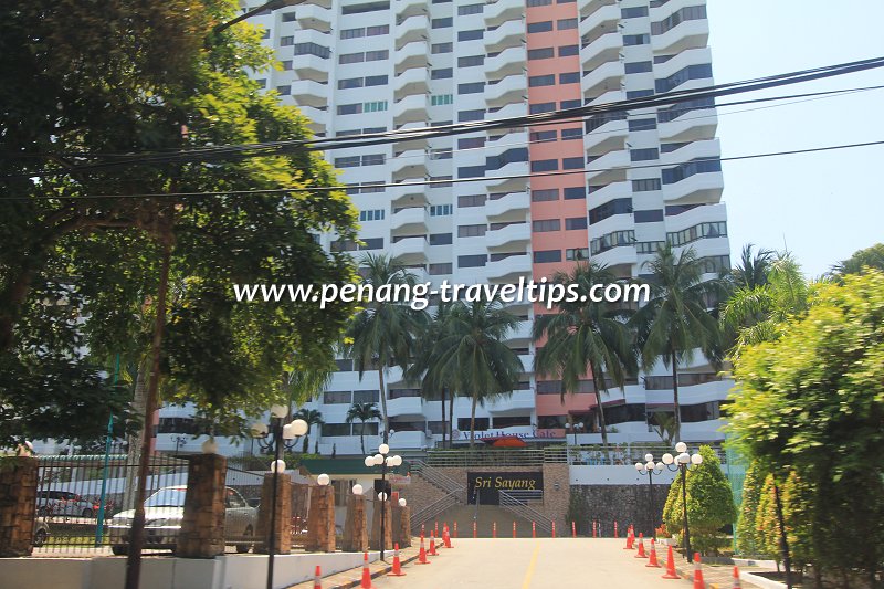 Entrance to Sri Sayang Serviced Apartment