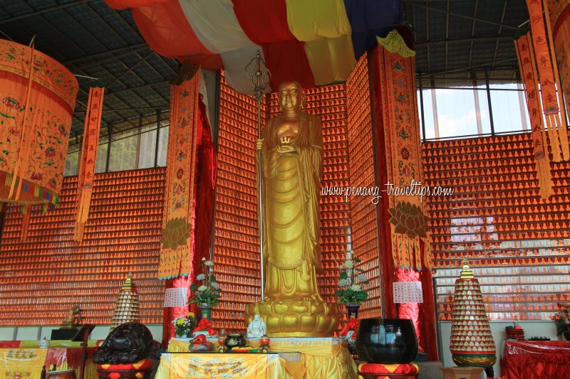 Standing Buddha at Jinggangshan Penang Hill Temple