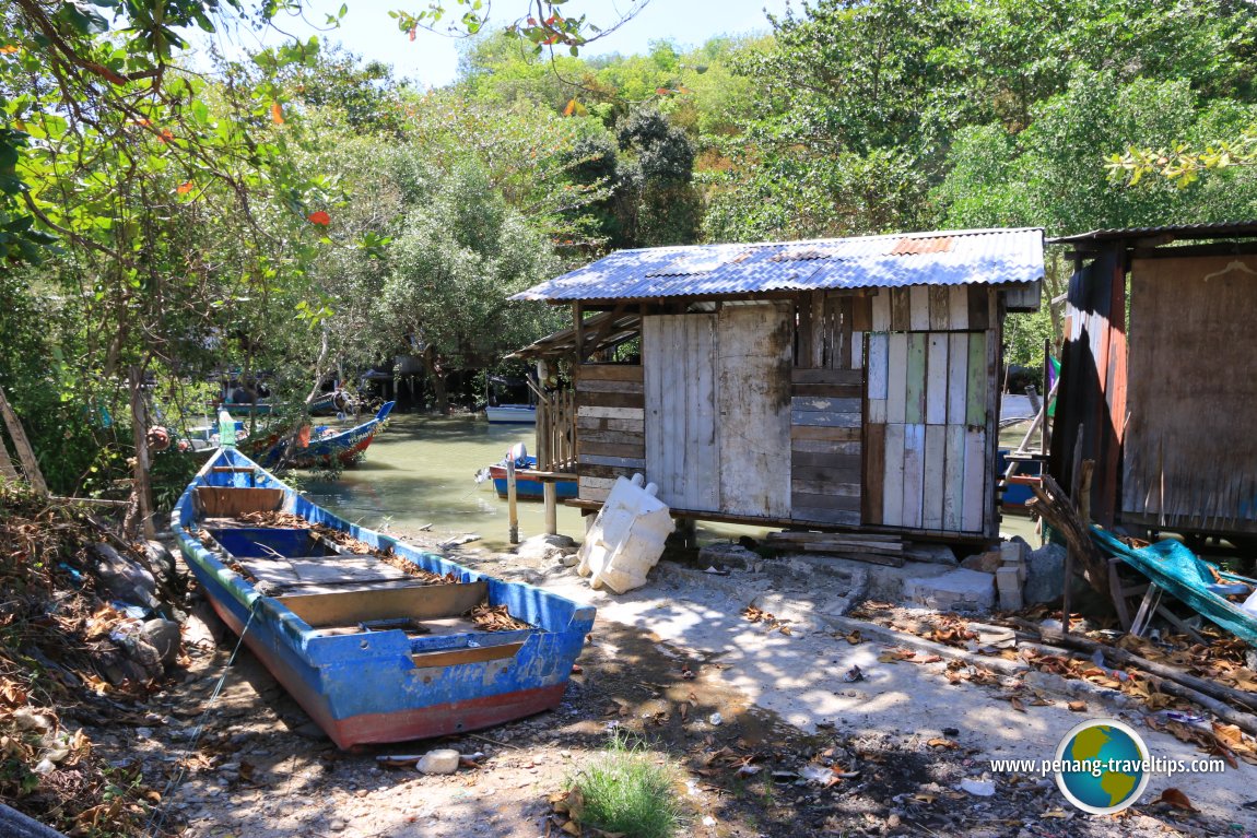 Fishermen's boat beside Sungai Bayan Lepas