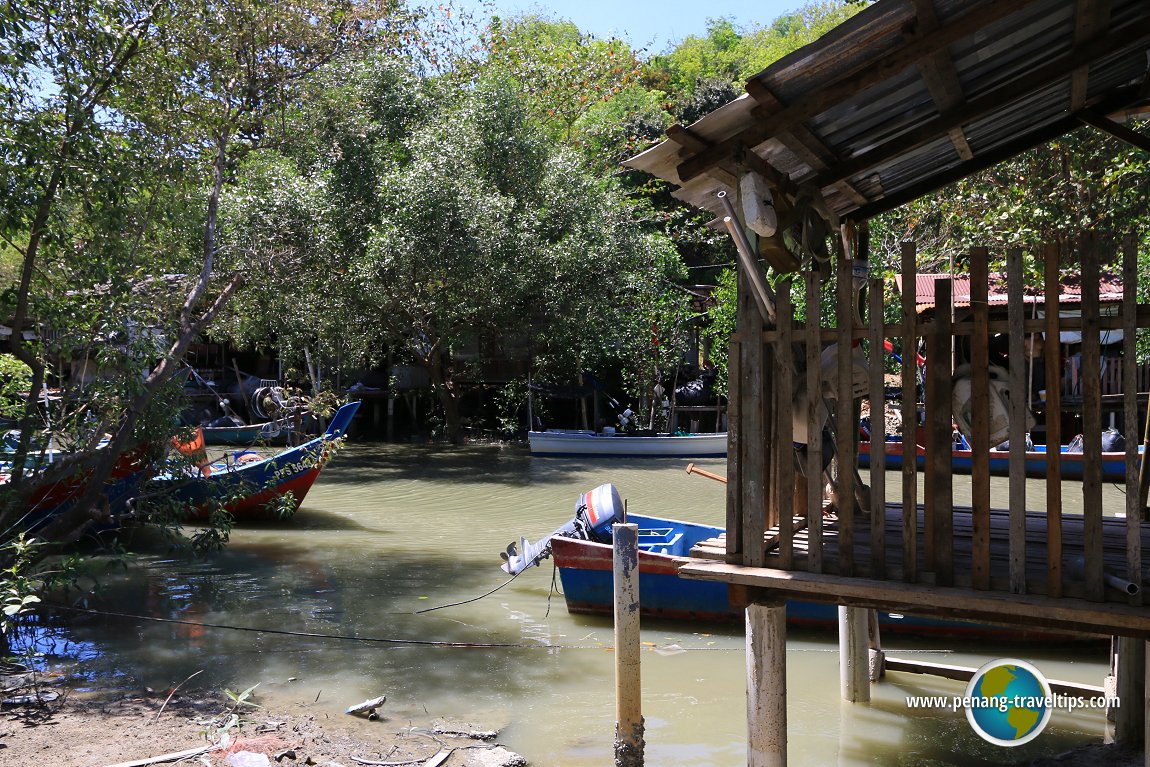 Fishermen's pier beside Sungai Bayan Lepas