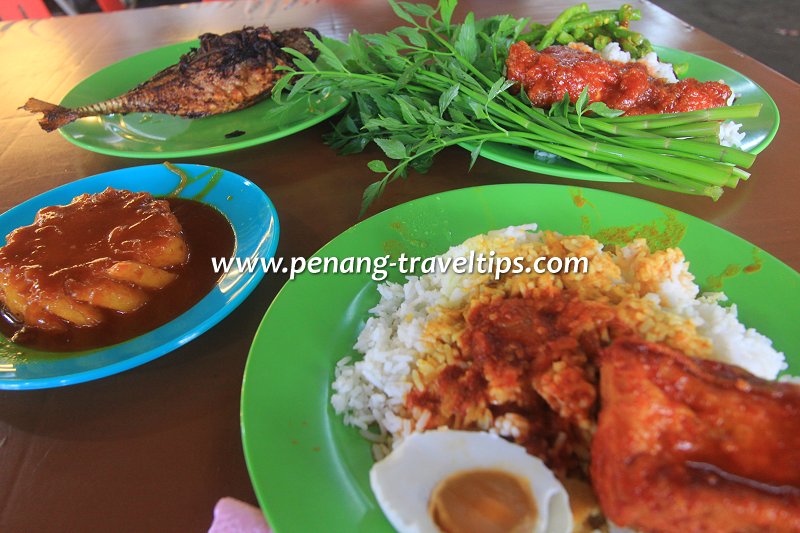 The dishes we had at Syazana Nasi Melayu