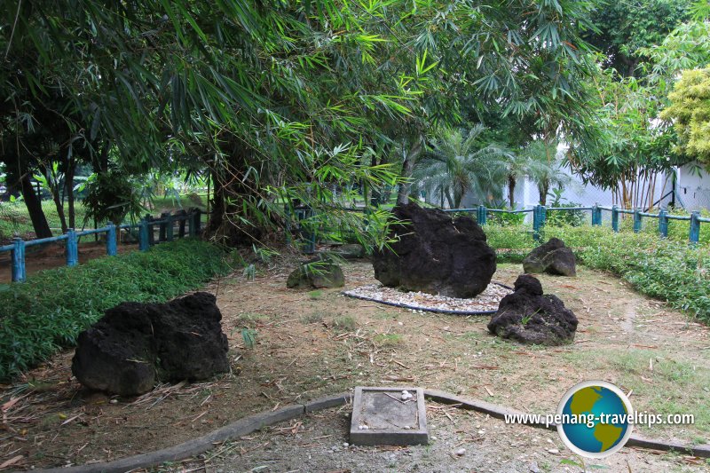 Rock garden at the Japanese Rock Garden of Taman Tunku