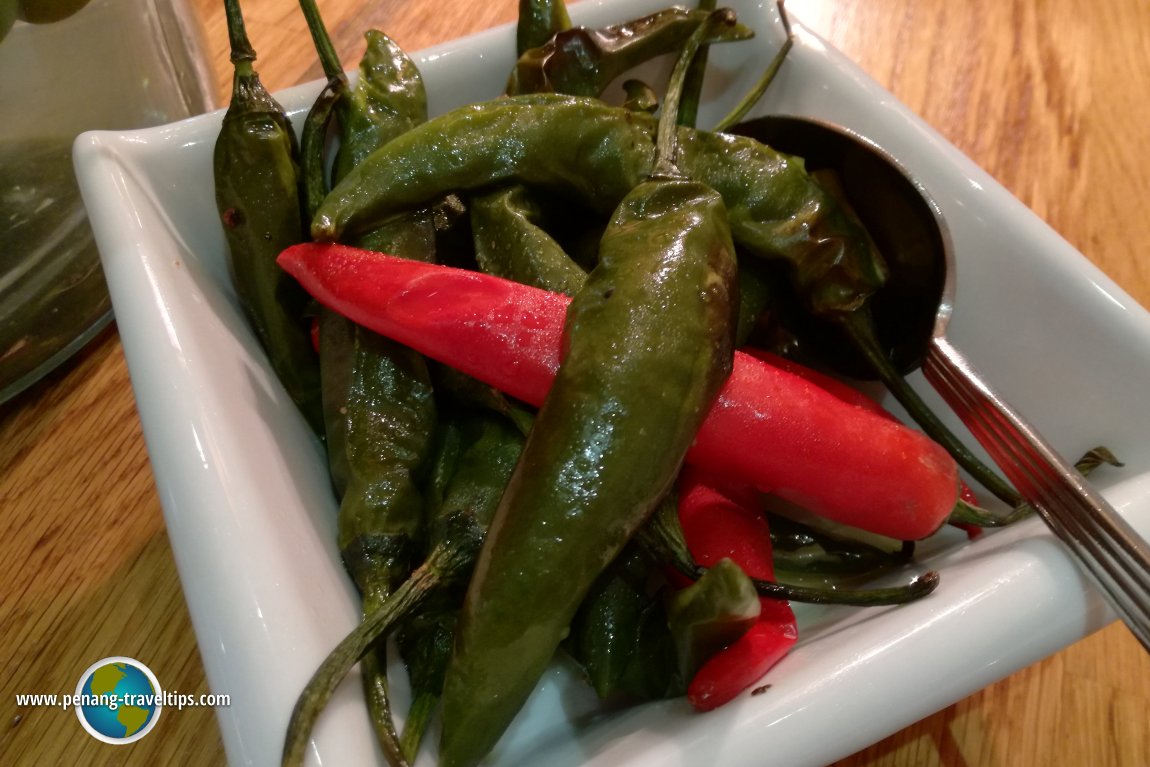 Red and Green Chillis, Tamarind Brasserie