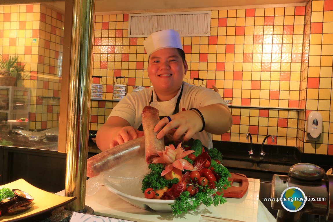 One of the cooks at Tamarind Brasserie