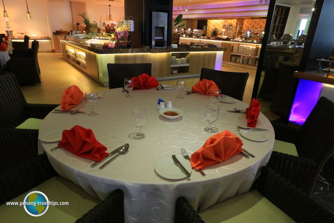 Round dining table, Tamarind Brasserie