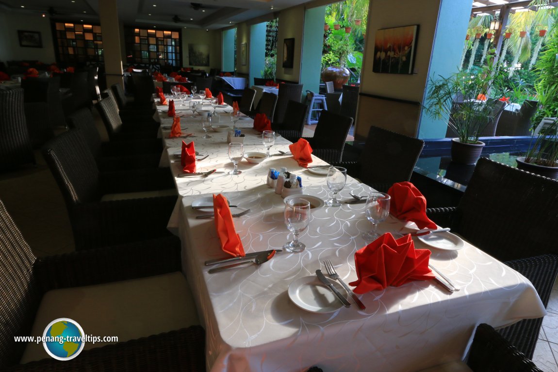 Long dining table, Tamarind Brasserie