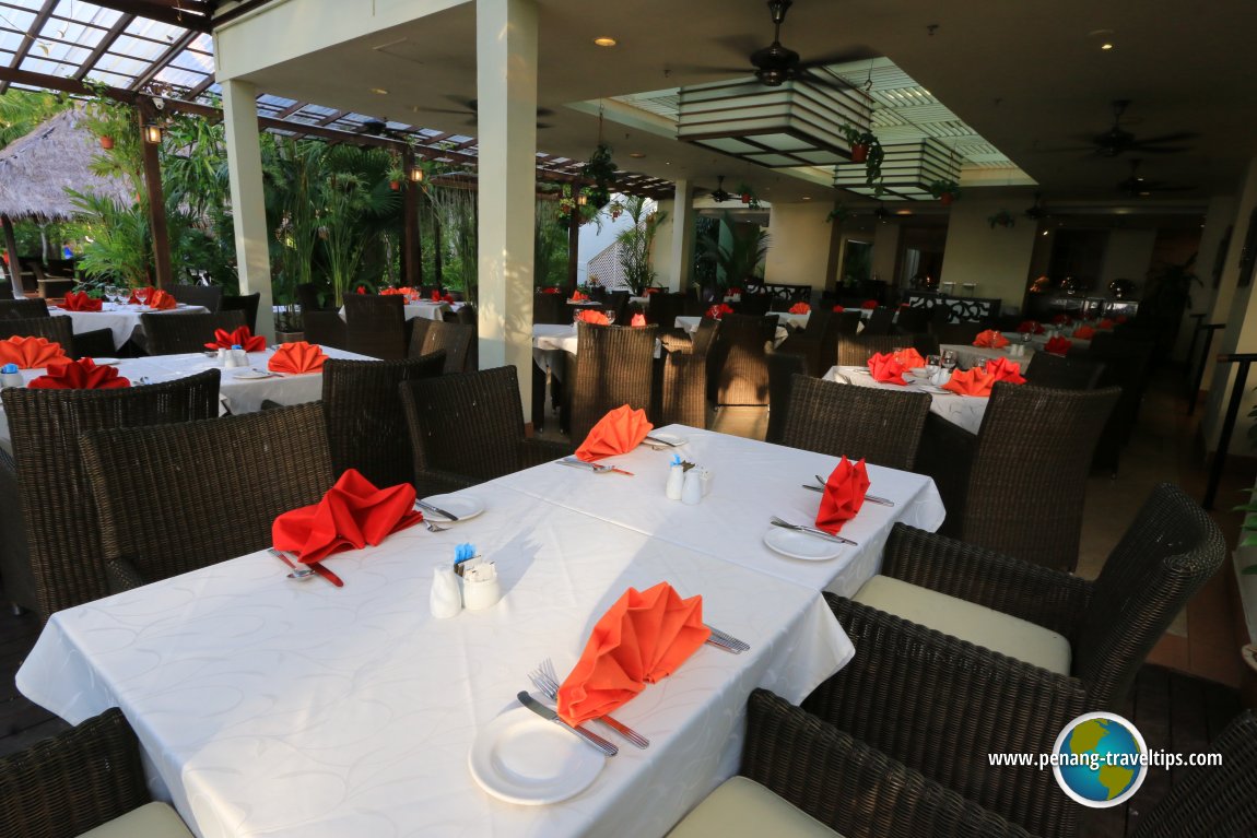 Patio seating, Tamarind Brasserie