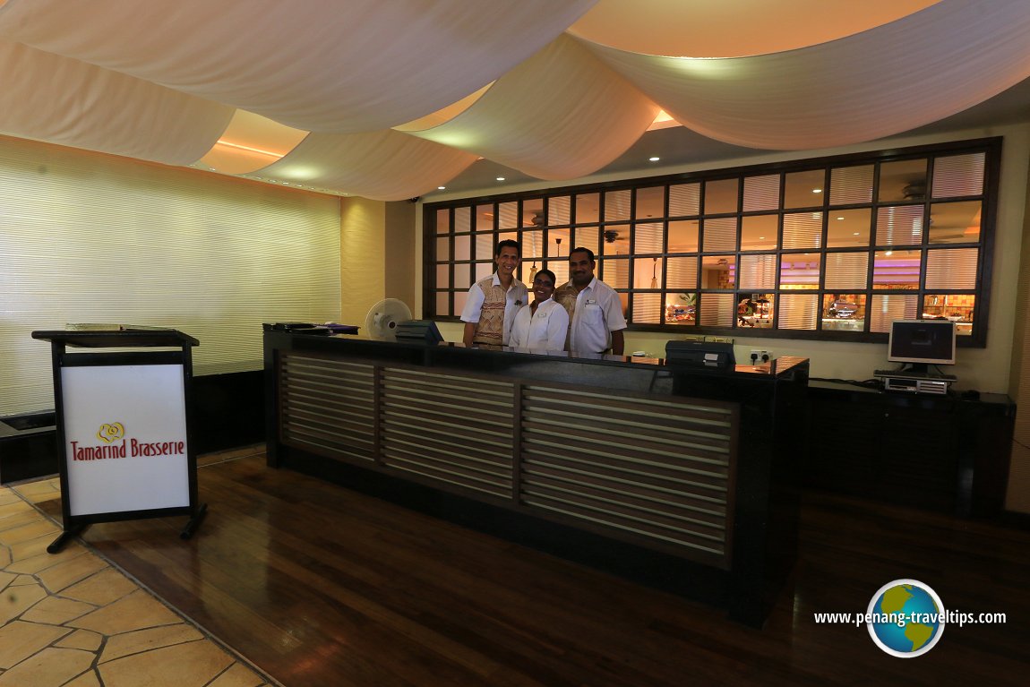 The Welcome Desk of Tamarind Brasserie