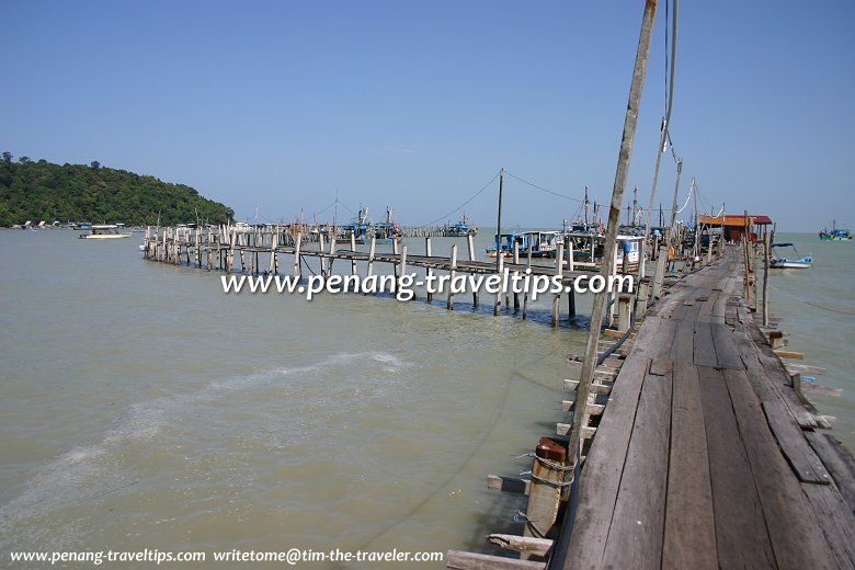 The Teluk Bahang Jetty before the tsunami