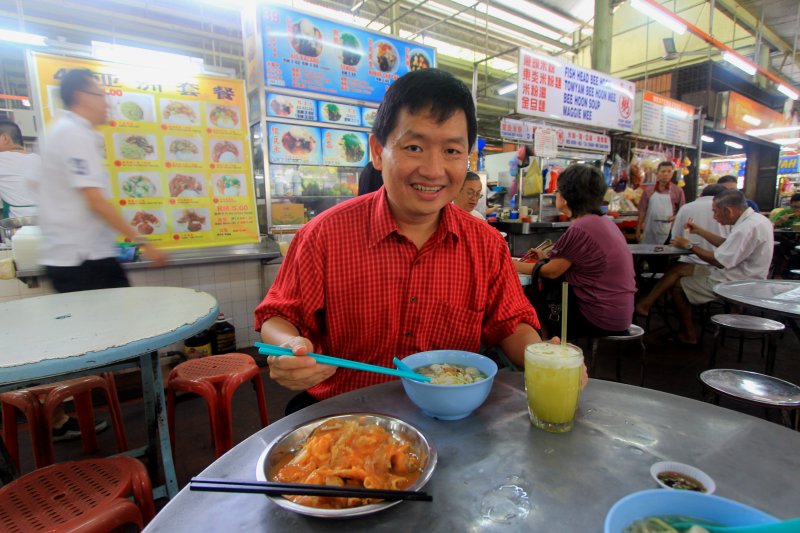 Tim at Batu Lanchang Hawker Centre