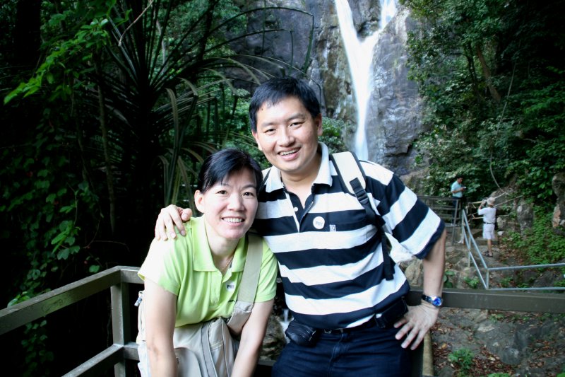 Tim & Chooi Yoke at the Botanic Gardens Waterfall