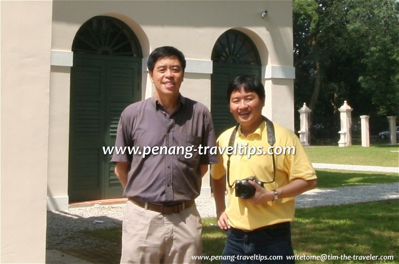 Tim with Laurence Loh at Suffolk House