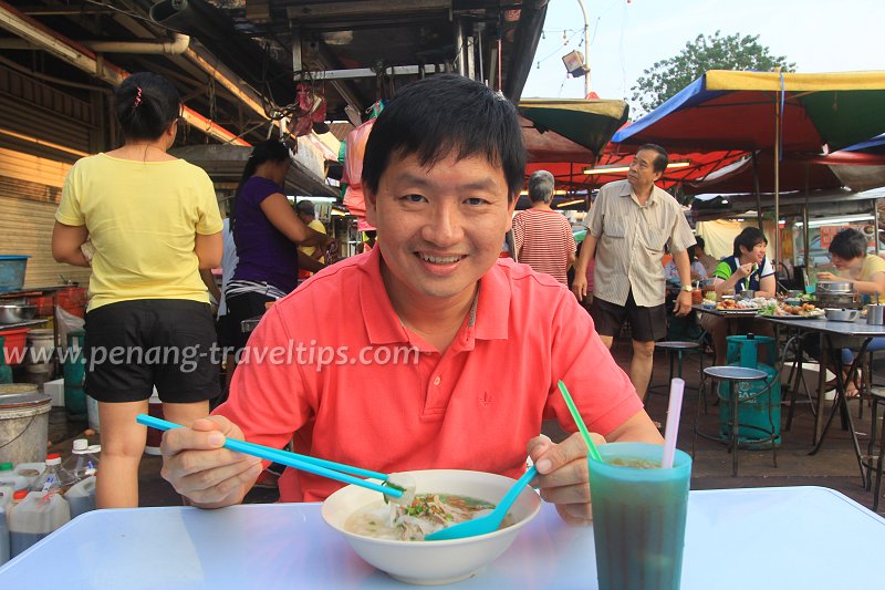 Tim at the Pulau Tikus Market Hawker Centre