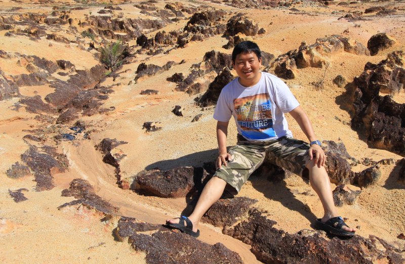 Timothy Tye at Penang's miniature Grand Canyon