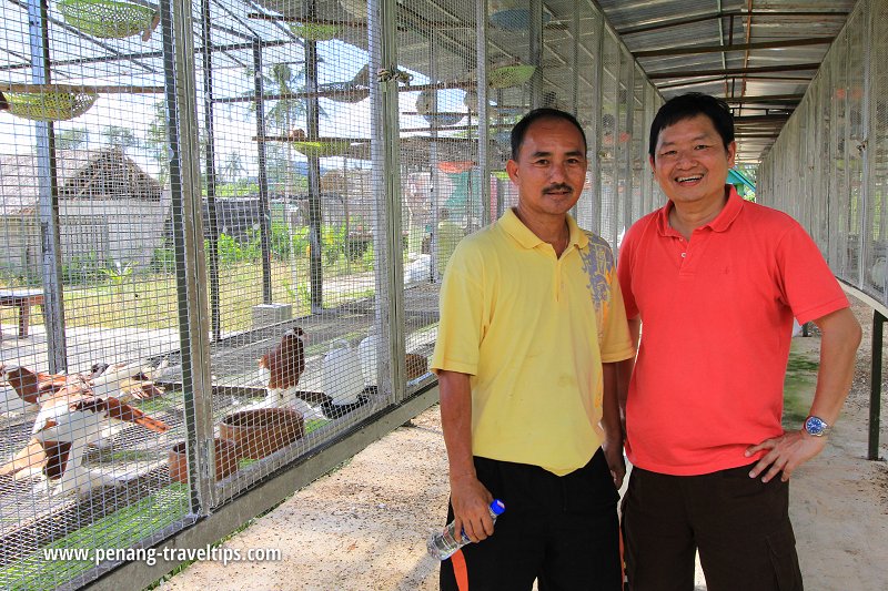 Timothy Tye with Sam Lim of Audi Dream Farm