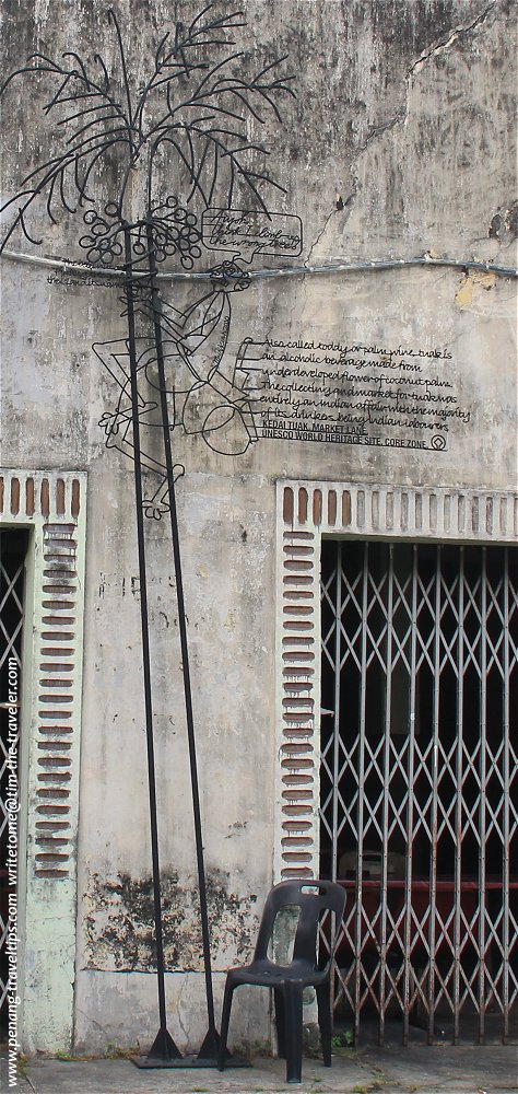 Wrong Tree Sculpture, Market Lane, George Town, Penang